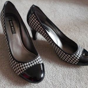 Nine West checkered heels